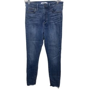 Sam Edelman Jeans Womens 30 The Stiletto High Rise Skinny Crop Raw Hem 30x25.5